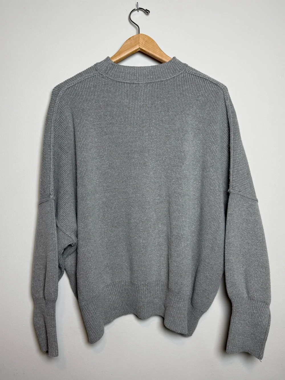 Free People | Easy Street Tunic Sweater | Heather Gray | Size S